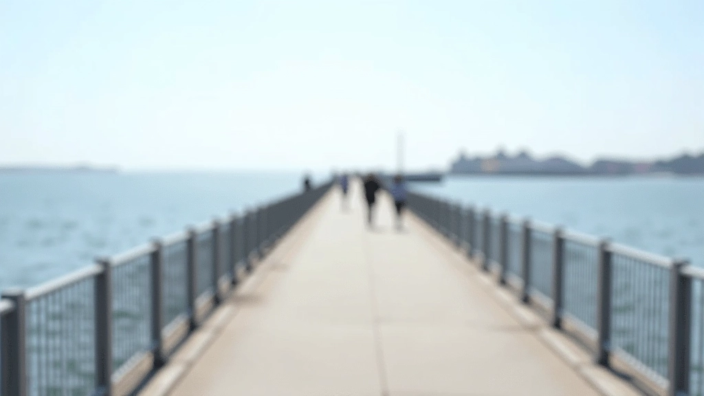 Walking path along Dún Laoghaire East Pier with railings and sea view on both sides
